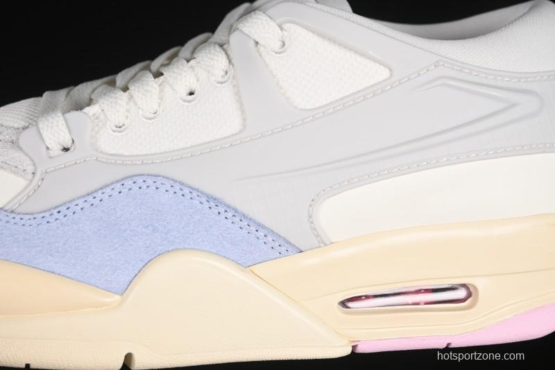 Nike Air Jordan 4 Remastered Retro Sneakers with Textile Mesh and Suede Upper - IB4466-025