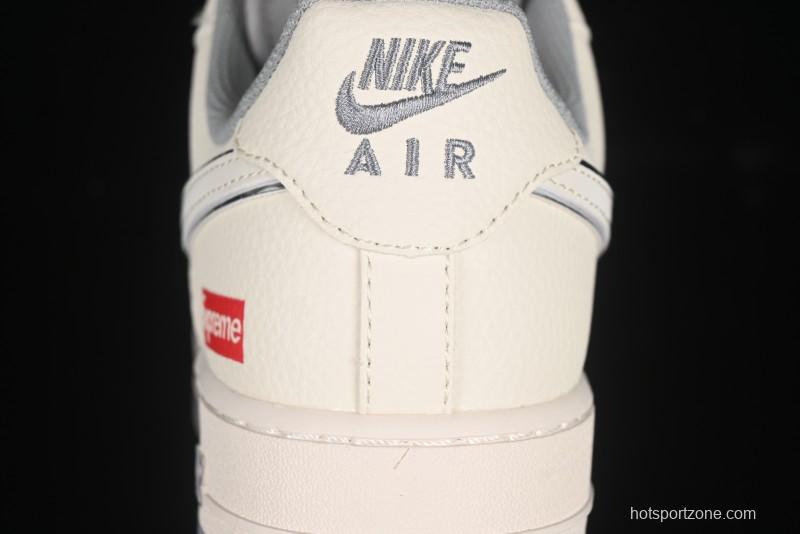 Nike Air Force 1 '07 Low Supreme Casual Sneakers with Full-Length Air Cushion - HH7518-058