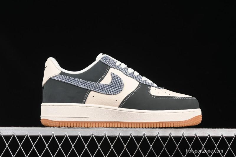 Nike Air Force 1'07 Low Gucci Collaboration Floral Pattern Rubber Sole Casual Sneakers - DF0188-058