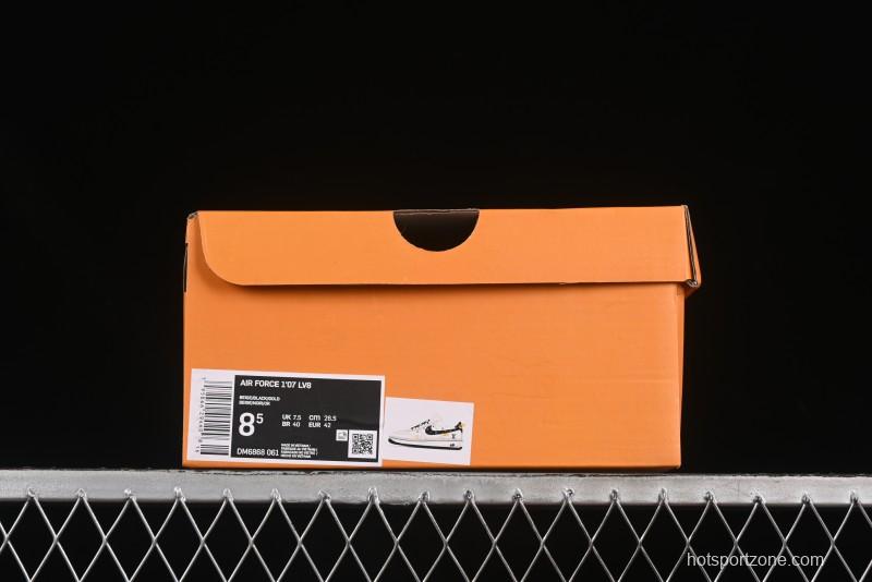 Nike Air Force 1 '07 Low LV Collaboration Blue Swoosh Drawstring Casual Sneakers - DM6868-061