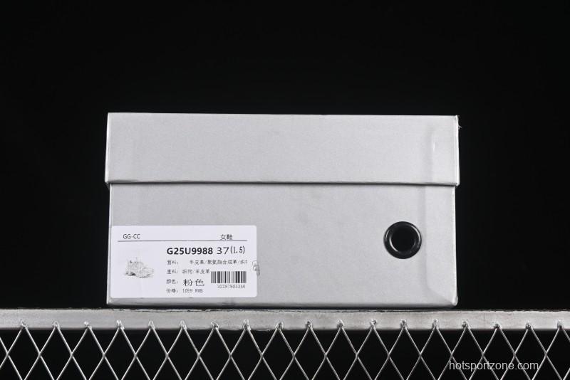 GG-CC Star Same Style Lace-Up Hollow-Out Chunky Sneakers with 5cm Hidden Heel - G25U9988