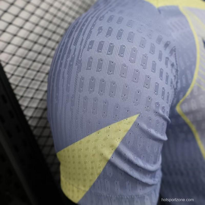 Player Version 25/26 Barcelona Light Blue with Geometric Pattern Jersey