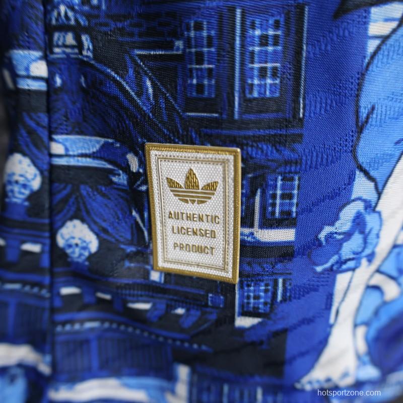 Player Version 2025 Japan Blue with Anime Characters Jersey