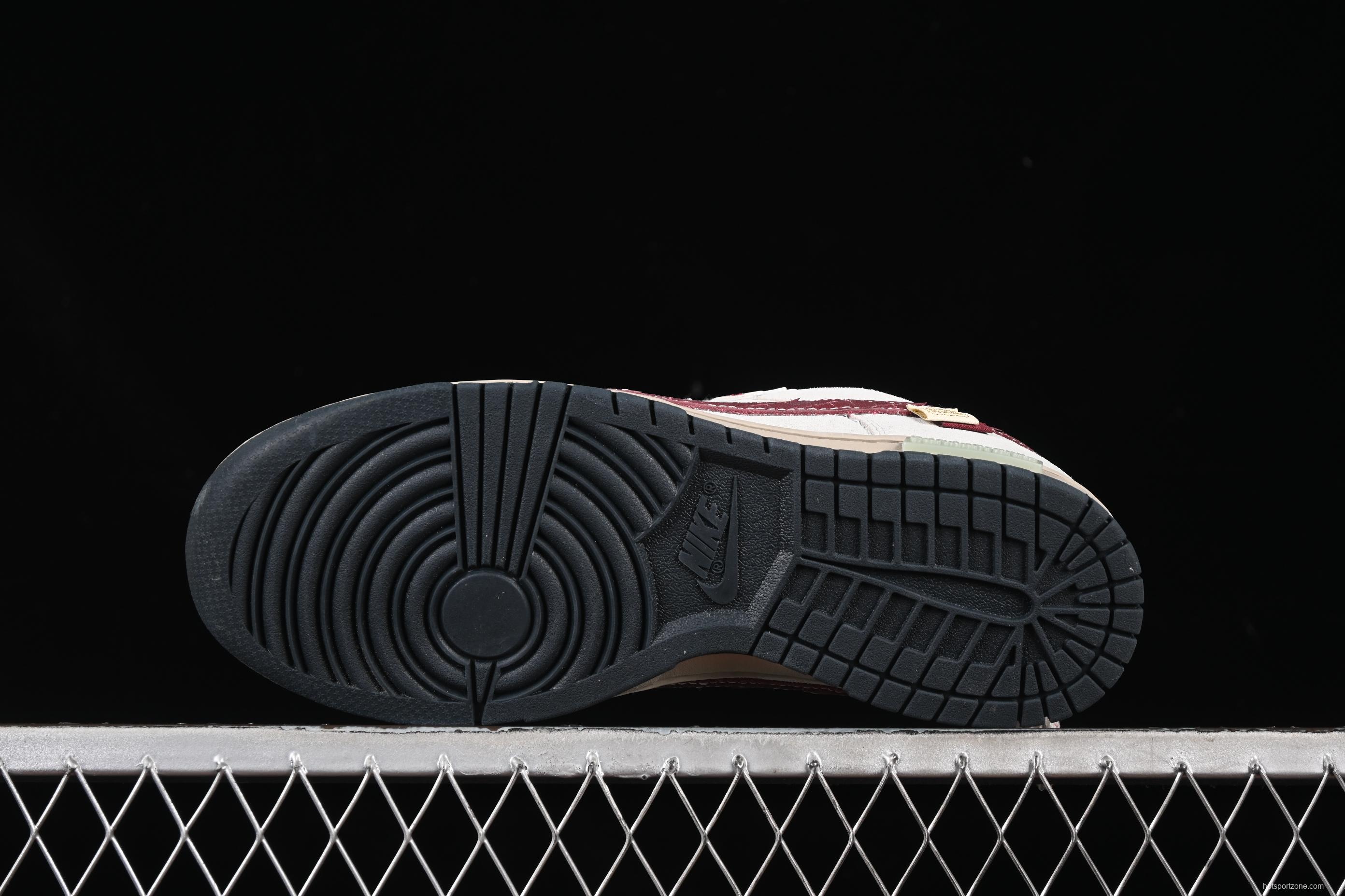 Nike Dunk Low Retro 'Double Swoosh' CNY Year of the Snake Panda Mischief Casual Sneakers - HV1800-101