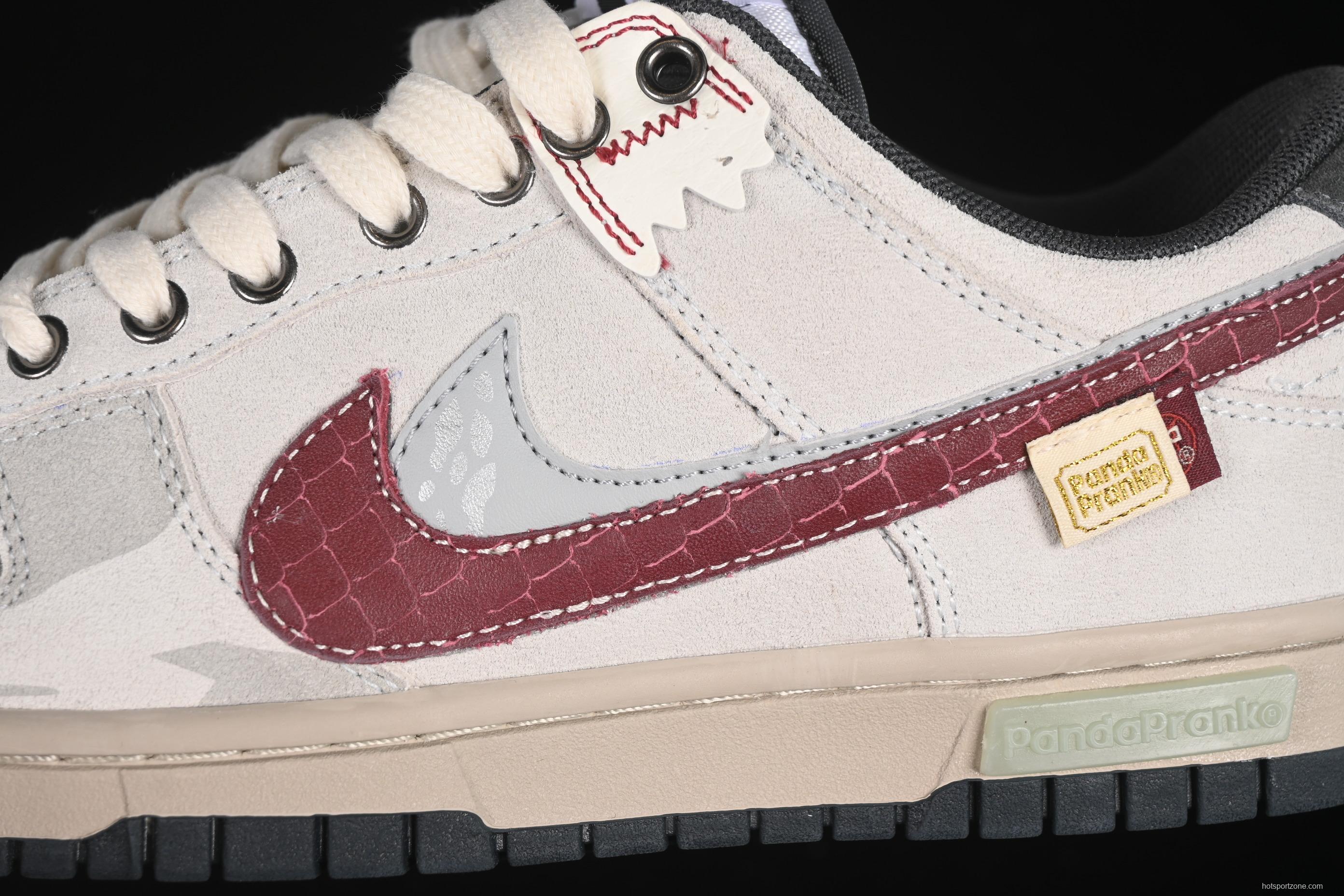 Nike Dunk Low Retro 'Double Swoosh' CNY Year of the Snake Panda Mischief Casual Sneakers - HV1800-101