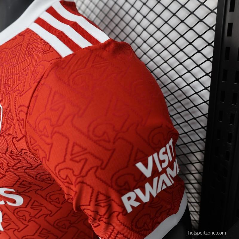 Player Version 25/26 Arsenal Red Pre-Match Special Jersey