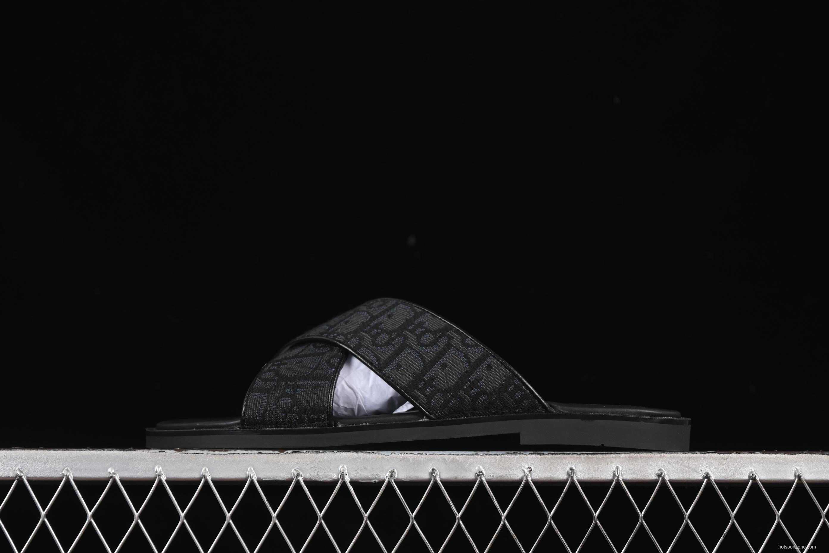 Dior Alias Oblique Summer Men's Lace-Up Casual Sandals with Cross-Strap Design - 3SA126ZSA