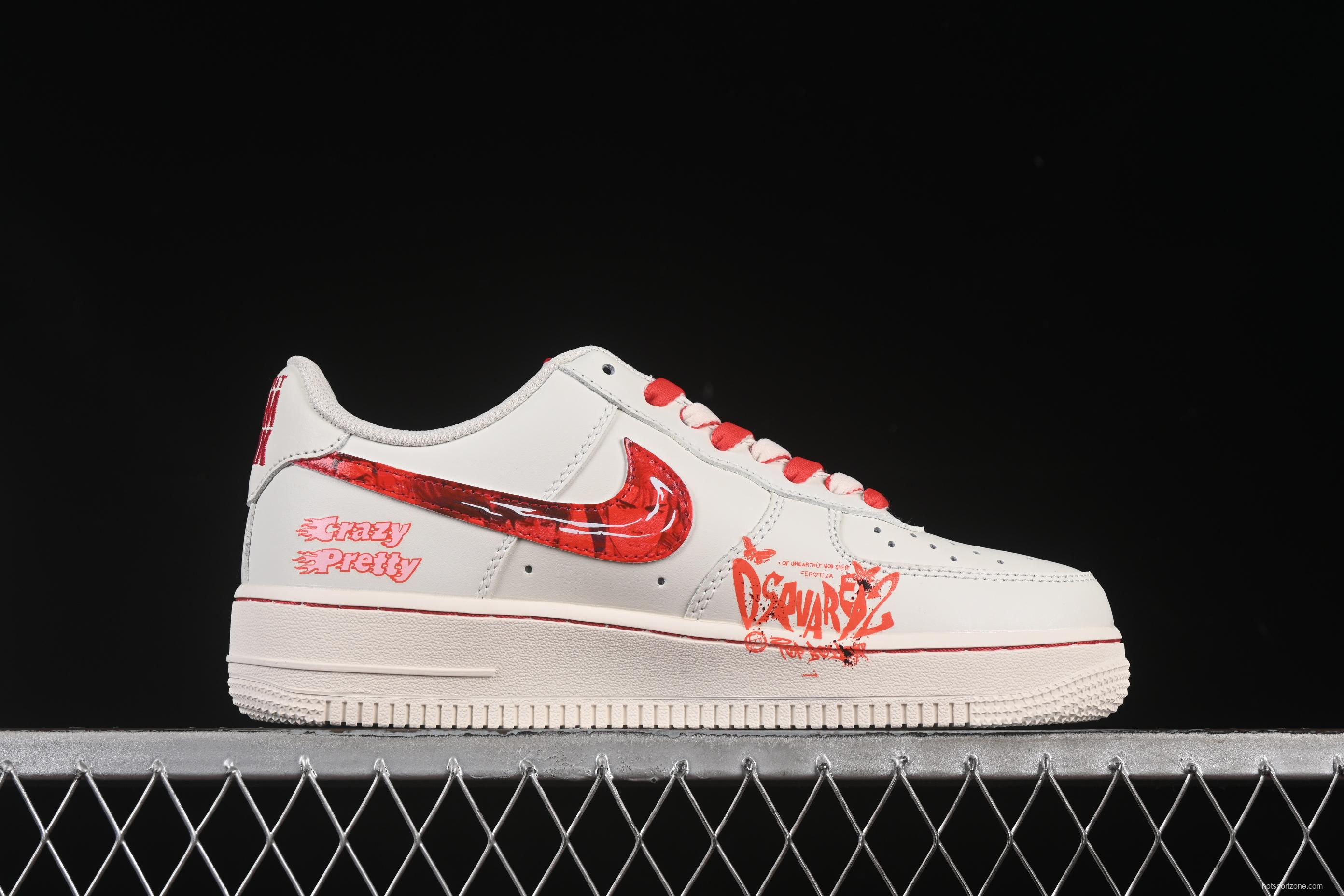 Nike Air Force 1'07 Low "Love Brain" 520 Series Limited Casual Sneakers - SD2023-024
