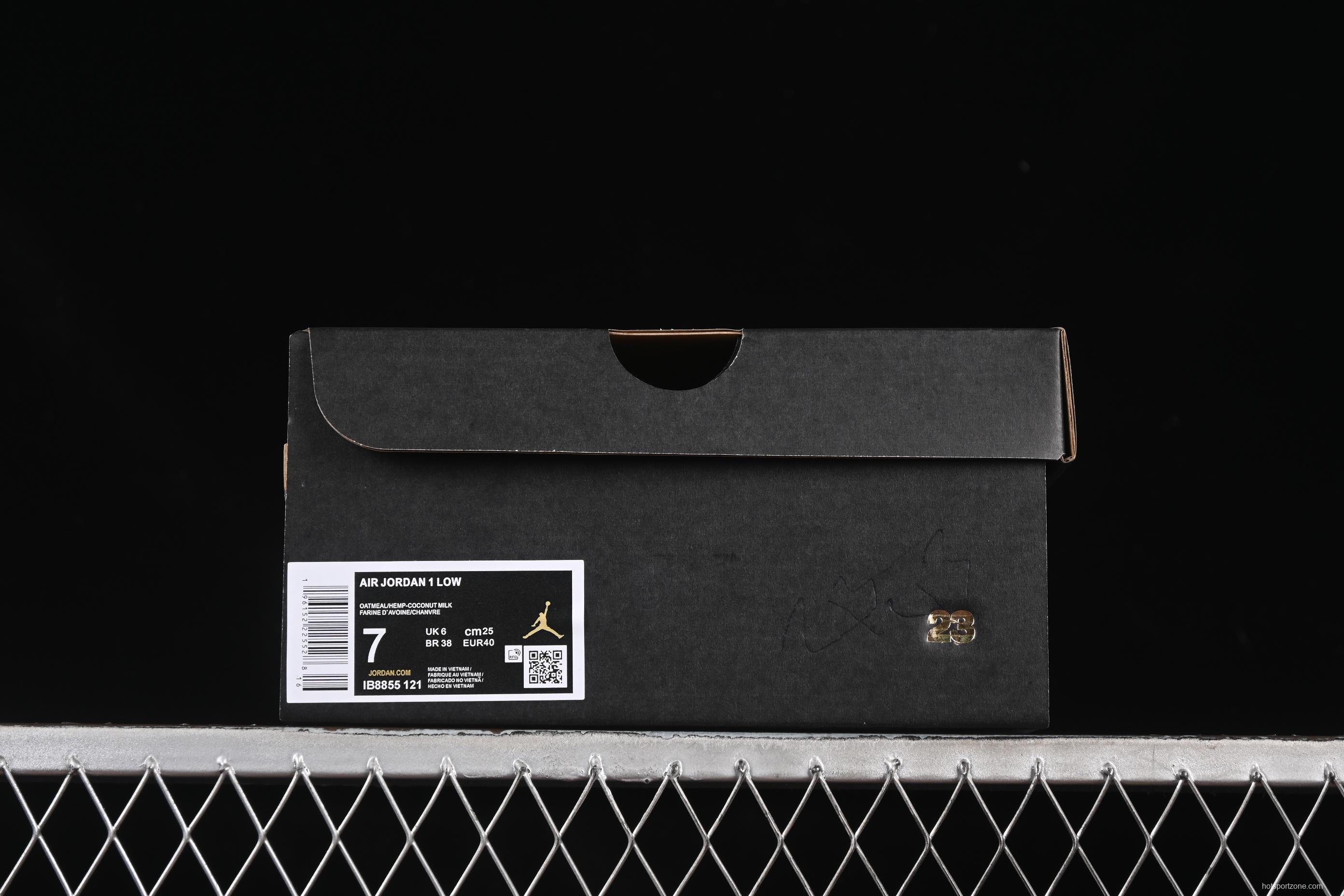 Nike Air Jordan 1 Low "Dongdan" Casual Sneakers in Coconut Milk White - IB8855-121
