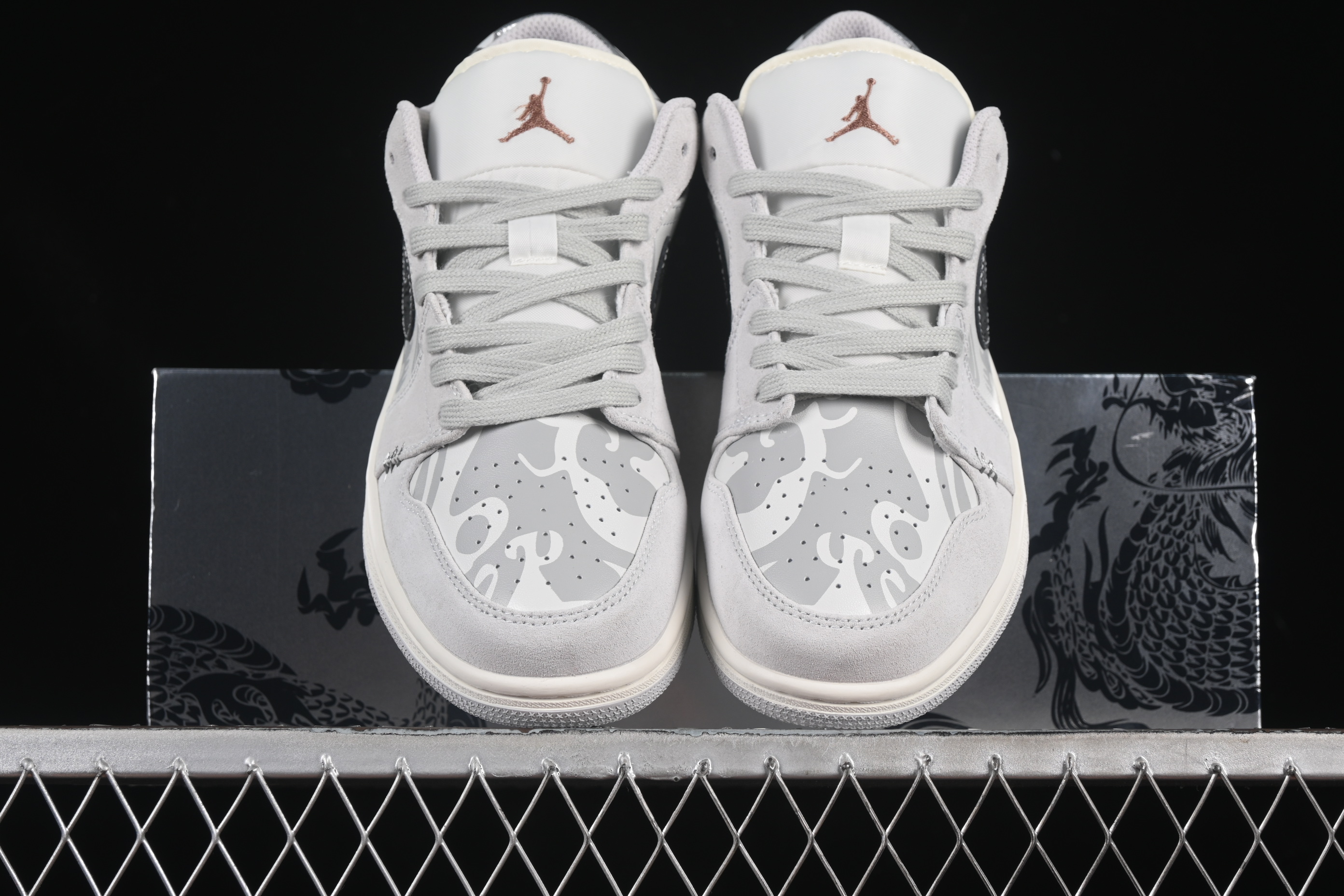 Nike Air Jordan 1 Low AJ1 Panda Mischief CNY Playful Dragon Low-Top Casual Sneakers - HF1567-200
