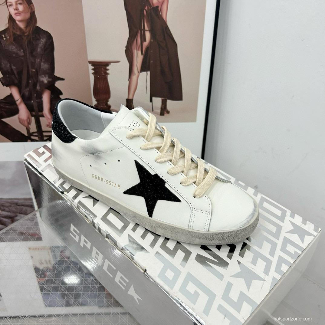 2025 Women GGDB White Black Leather Sneakers