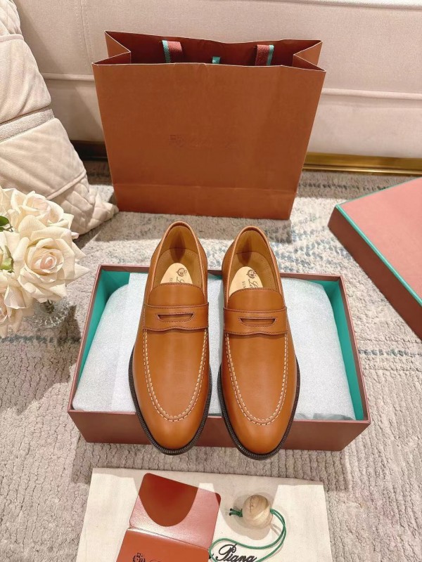 2025 Women LP Brown Leather Loafer LY00340
