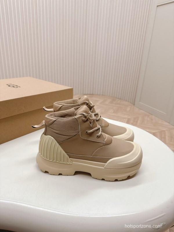 2024 Women UGG beige mesh leather Hiking Boot MJ00320
