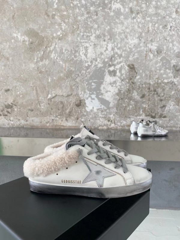 2024 Slippers GGDB White Shearling Slippers MJ00280