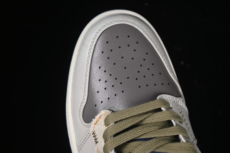 Nike Air Jordan 1 Low Retro Basketball Shoes Panda Mischief Pioneer Knight Brown Grey - 553558-414