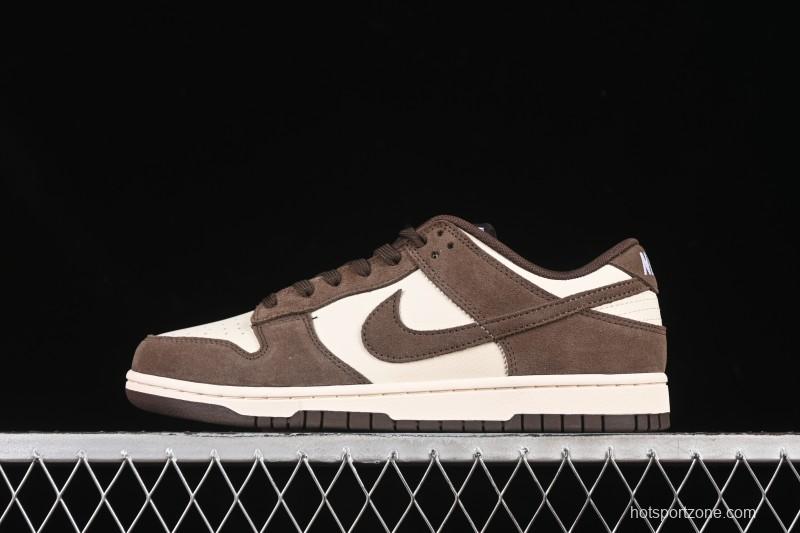 Nike SB Dunk Low White Mocha Low-Top Casual Skate Shoes - FQ8249-104