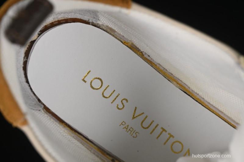 Louis Vuitton Sneakerina Round Toe Lace-Up Ballet Style Flat Training Shoes