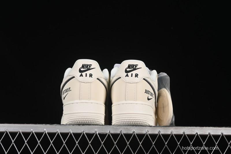 Nike Air Force 1 '07 Low Just Do It Gray Blue Denim Casual Sneakers - CS5288-012