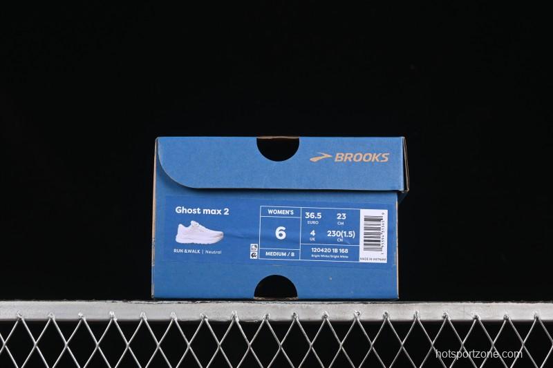 Brooks Ghost Max 2 Cushioned Racing Marathon Running Shoes - 1204201B168