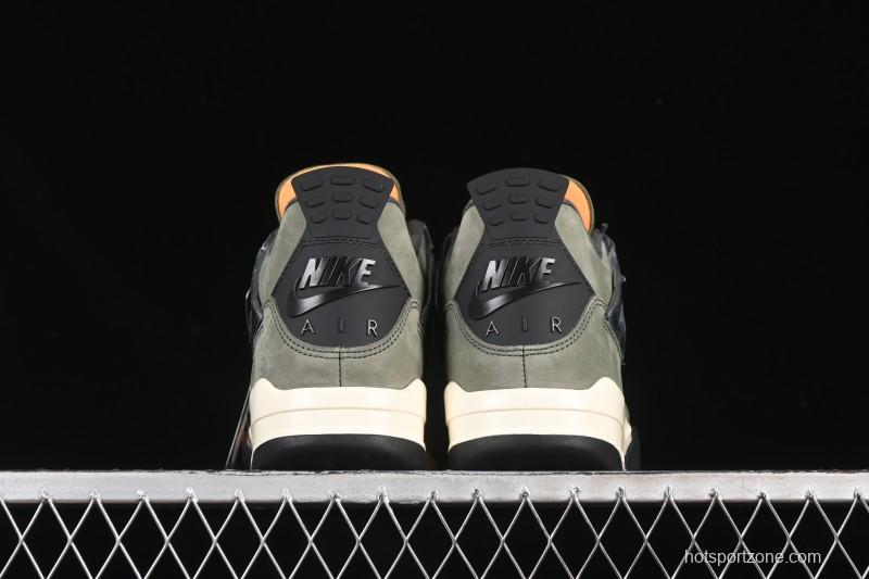 Nike Air Jordan 4 Retro OG Undefeated Collaboration Olive Green Suede - IB1519-200