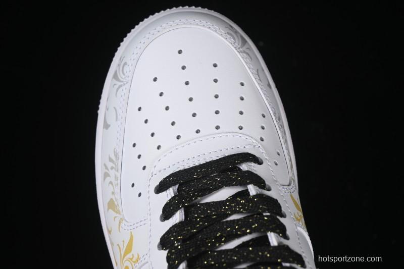 Nike Air Force 1'07 Low East Fence Drunk Chinese Style Gradient Yellow Low-Top Casual Sneakers - ZH0316-082