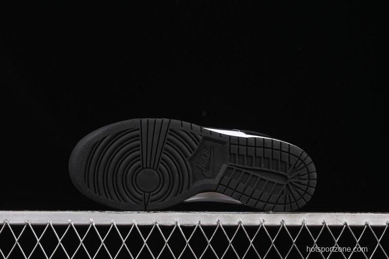 Nike SB Dunk Low Classic Black White Low-Top Casual Skate Shoes - HF5441-100