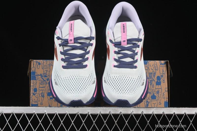 Brooks Ghost 15 Low-Cut Breathable Cushioned Support Casual Sports Running Shoes - 1203801B492