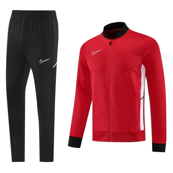 2025 NIKE Red Full Zipper Jacket + Long Pants