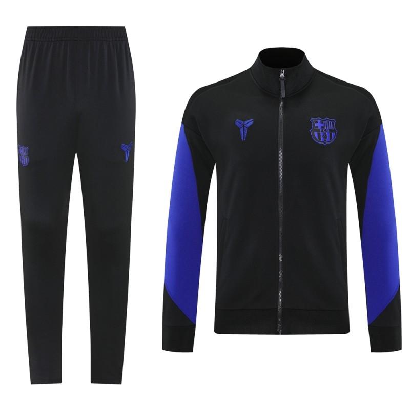 25/26 Barcelona Black/Blue Full Zipper Jacket +Long Pants
