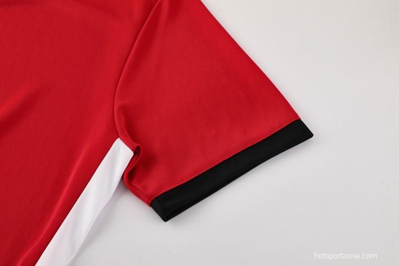 2025 NIKE Red Short Sleeve Jersey + Shorts