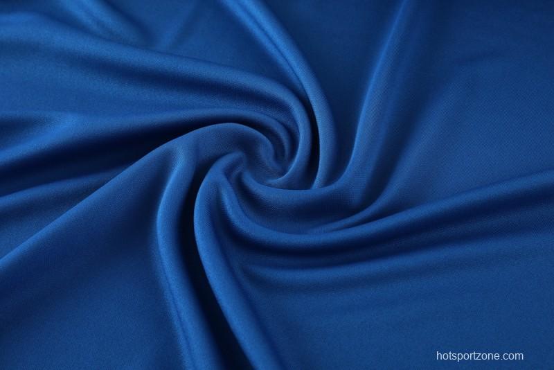 2025 Nike Blue Full Hoodie Zipper Jacket +Long Pants