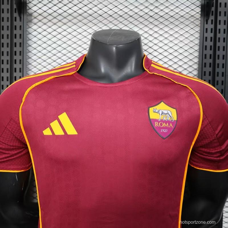 Player Version 25/26 Roma Home Jersey