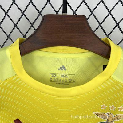 2025/26 Kids Benfica Yellow Goalkeeper Kit