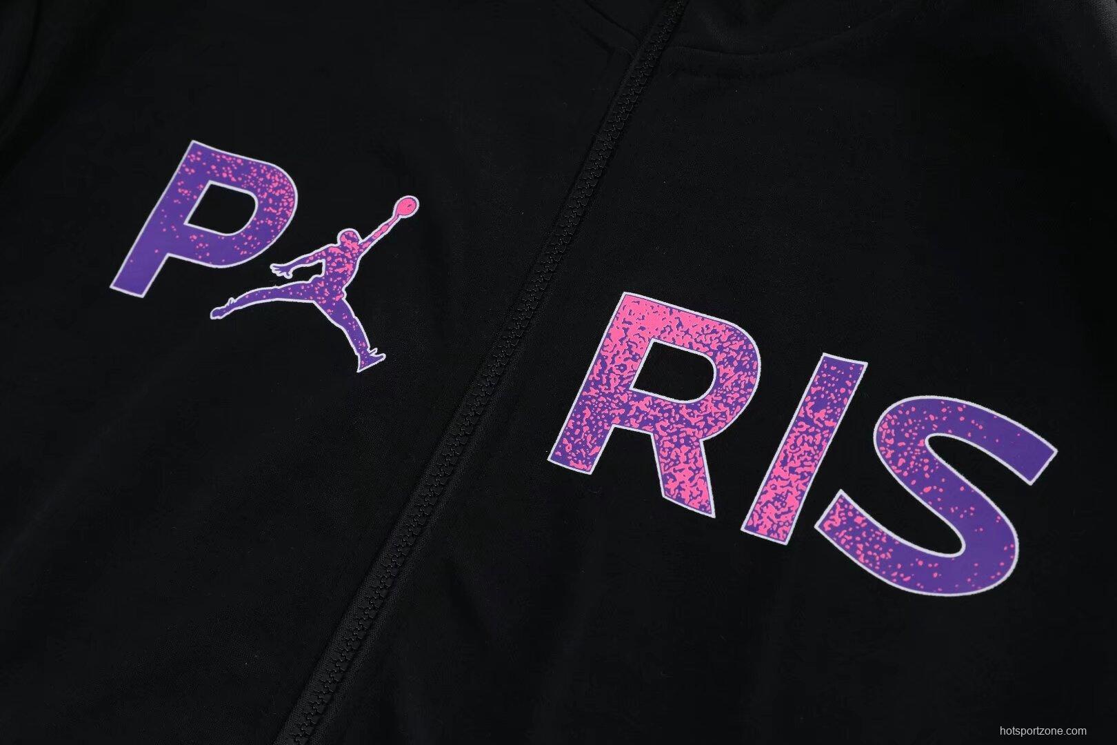 25/26 PSG Jordan Hoodie Full Zipper Jacket + Long Pants