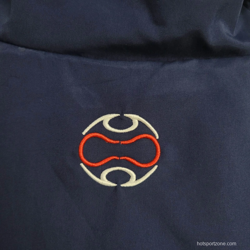 2025 France Jacket Blue/White Stripe Windbreaker