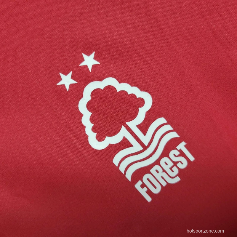 25/26 Nottingham Forest Jacket Red Windbreaker