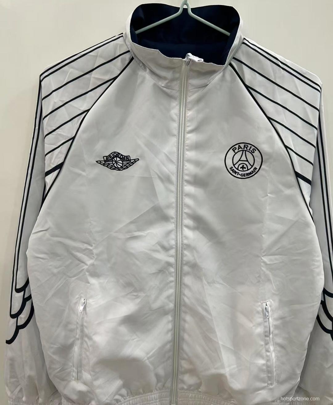 25/26 PSG Reversible White/Navy  Windbreaker
