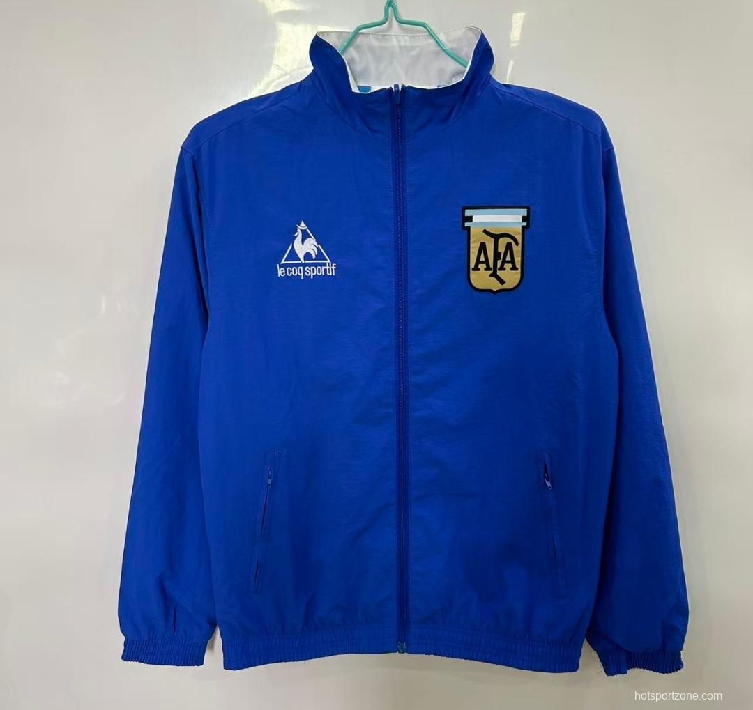 1986 Argentina Blue/White Windbreaker