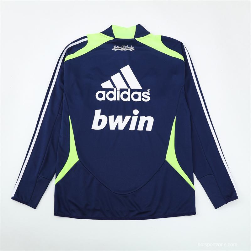 Retro 12/13 Real Madrid Royal Blue Half Zipper Jacket