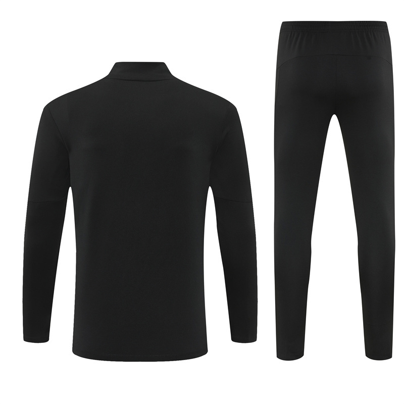 25/26 Manchester City Black Half Zipper Jacket+Long Pants