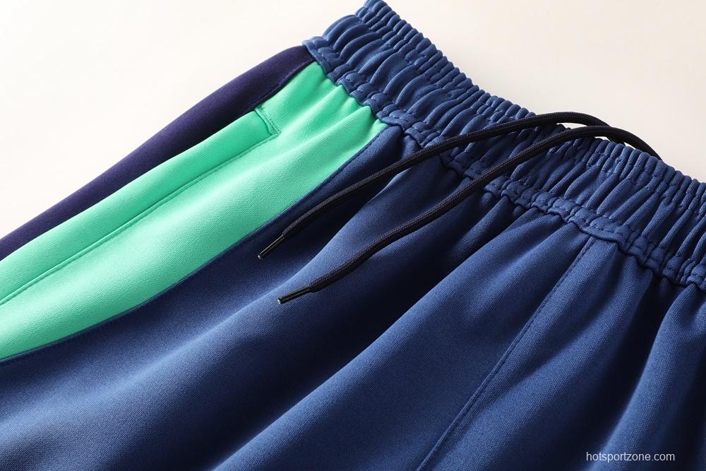 2025 NIKE Blue/Green/Black Full Zipper Jacket + Long Pants