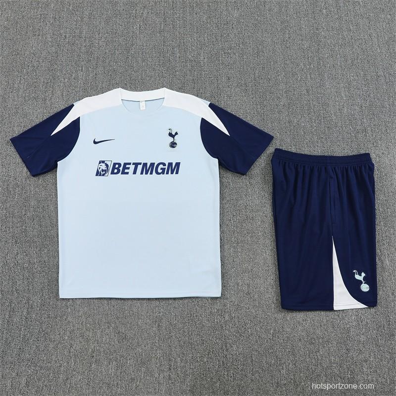 25/26 Tottenham Hotspur Grey with XS Short Sleeve+Soccer Shorts