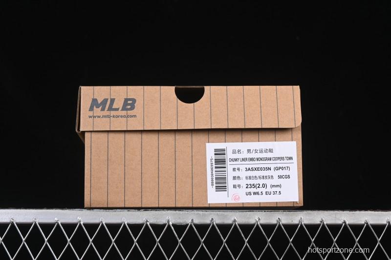 New York Yankees MLB Bigball Chunky Embroidered Monogram Platform Casual Sneakers - 3ASXE035N50CGS