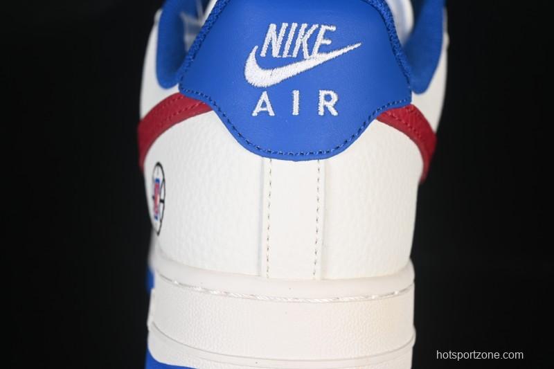 Nike Air Force 1 '07 Low NBA Collaboration Clippers Blue Red Casual Sneakers - QW5606-274