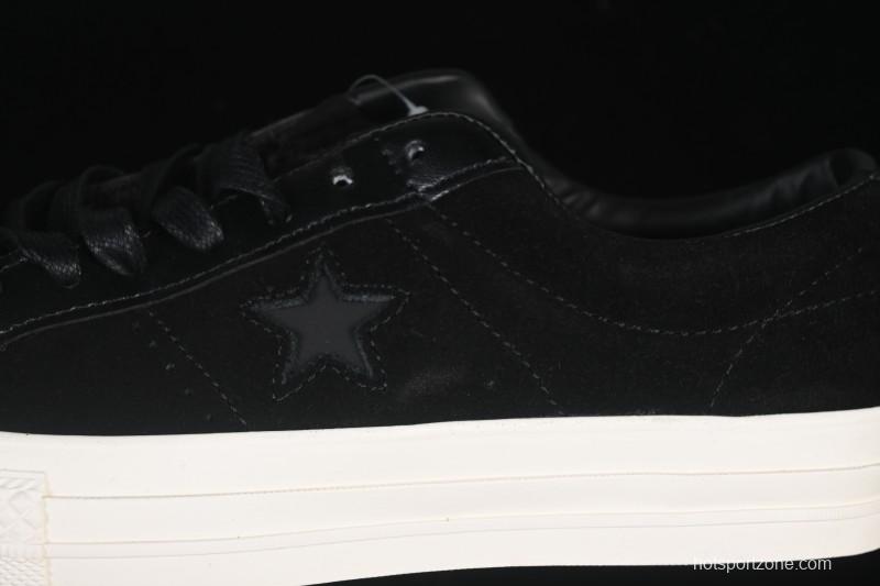 Converse One Star Suede Black Low Top Casual Skate Shoes - 149908C
