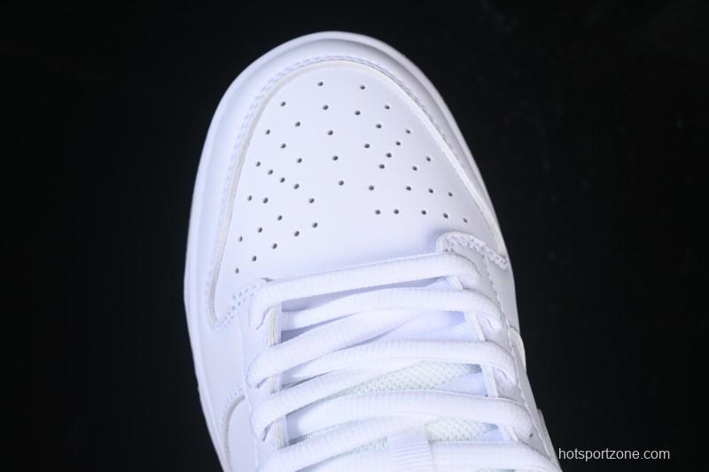 Nike Supreme x Dunk SB Dunk Low White Low-Top Casual Skate Shoes - HQ8487-100