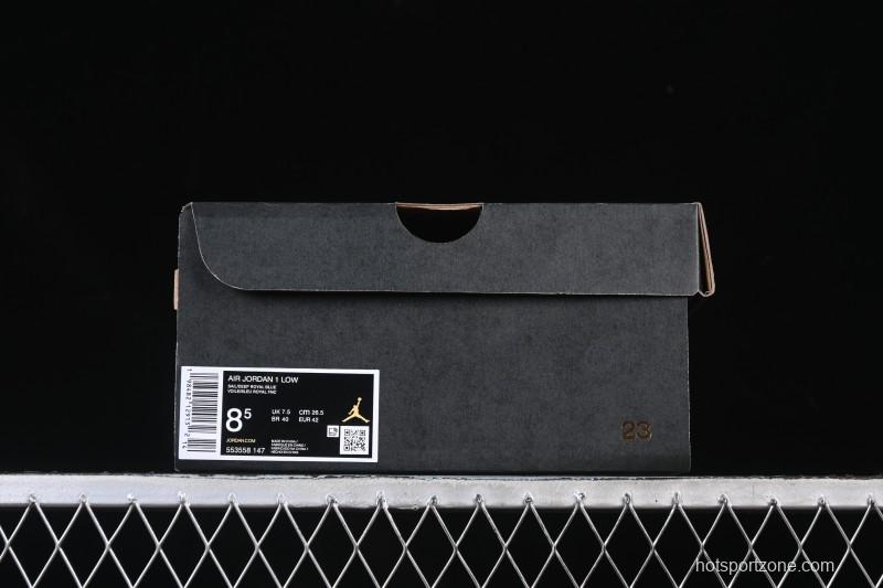 Nike Air Jordan 1 Low AJ1 Blue Green Colorway Low-Top Casual Skate Shoes - 553558-147