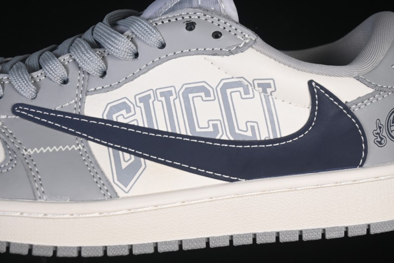 Nike Travis Scott x Fragment Design x Air Jordan 1 Low OG SP AJ1 Low-Top Casual Sneakers - LD2025-023