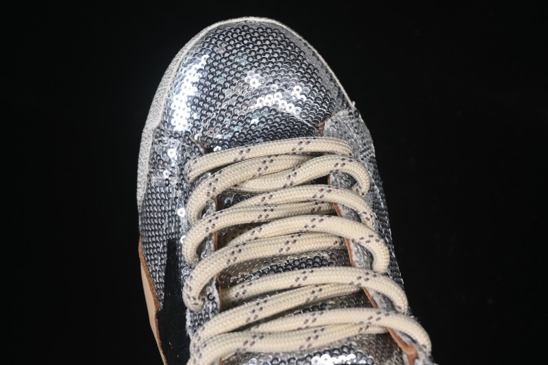 Golden Goose True Star Distressed Leather Sneakers - GGDB