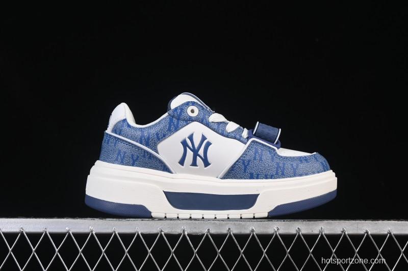 New York Yankees Chunky Liner Pocket Monogram Height-Increasing Thick Sole Casual Running Shoes - 3ASXP025N50NYS